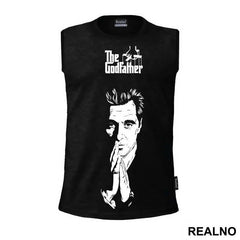 Michael Corleone - Al Pacino And Logo - The Godfather - Kum - Majica
