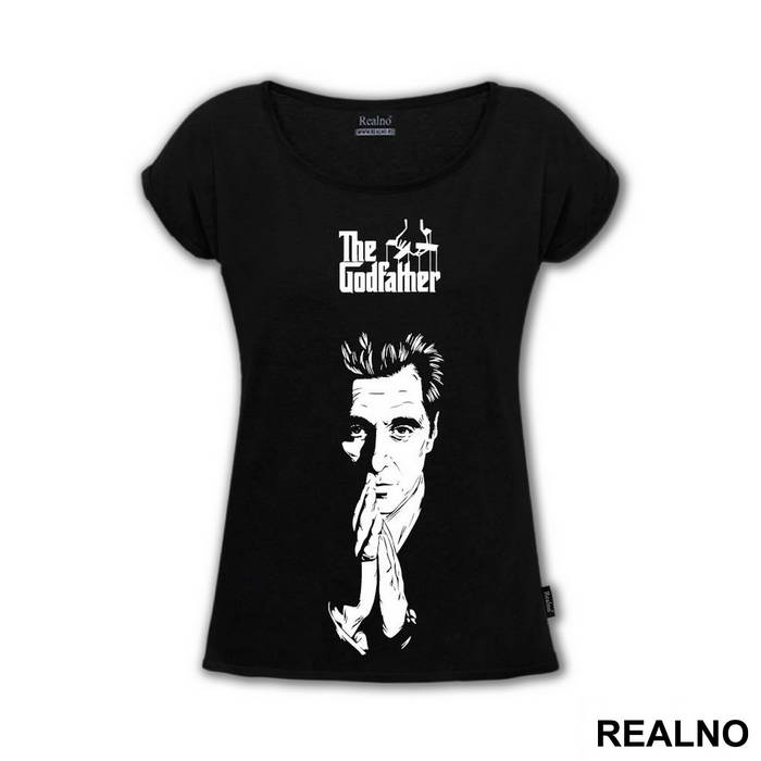 Michael Corleone - Al Pacino And Logo - The Godfather - Kum - Majica