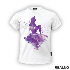 Mermaid Sitting On A Rock Silhouette - Sirene - Mermaid - Majica