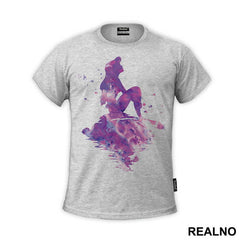 Mermaid Sitting On A Rock Silhouette - Sirene - Mermaid - Majica