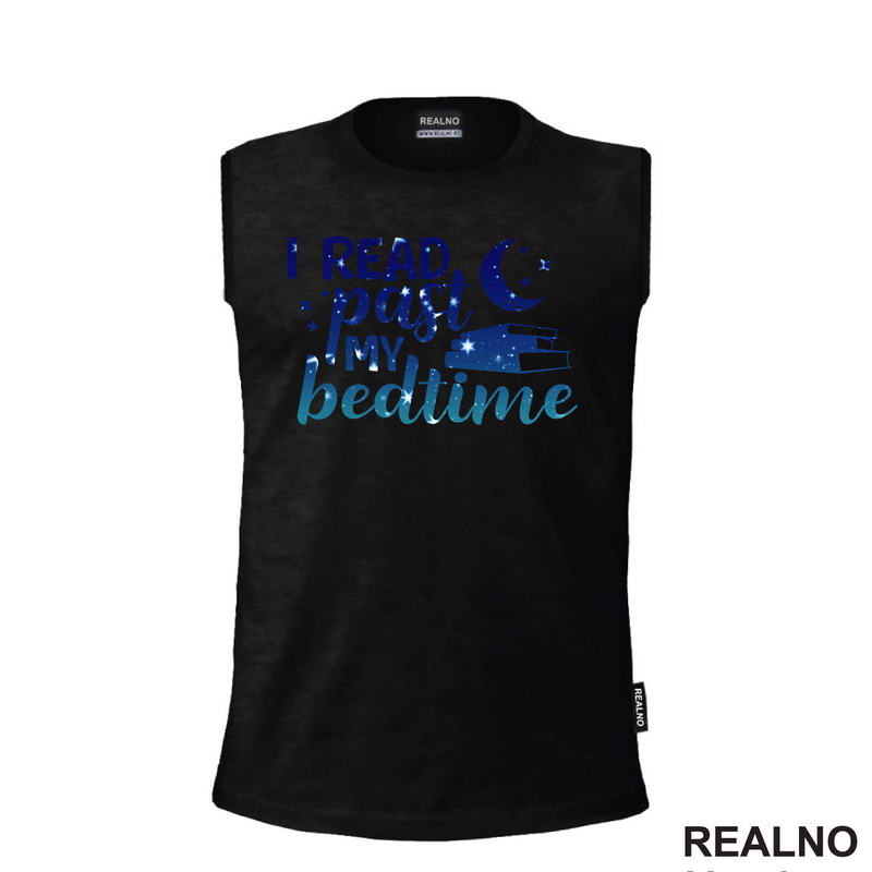 I Read Past My Beadtime - Night Blue - Colors - Books - Čitanje - Knjige - Majica