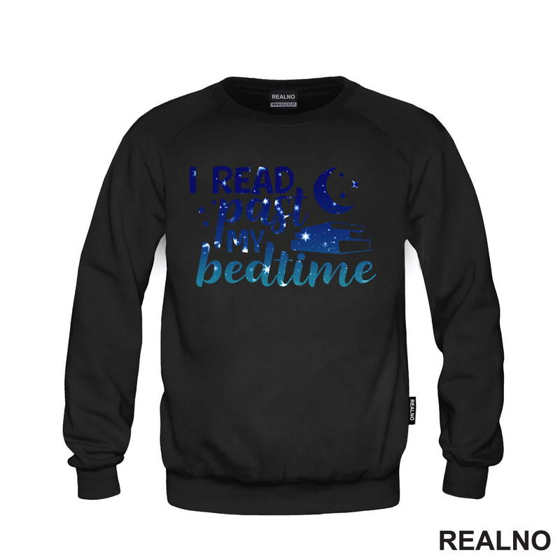 I Read Past My Beadtime - Night Blue - Colors - Books - Čitanje - Knjige - Majica
