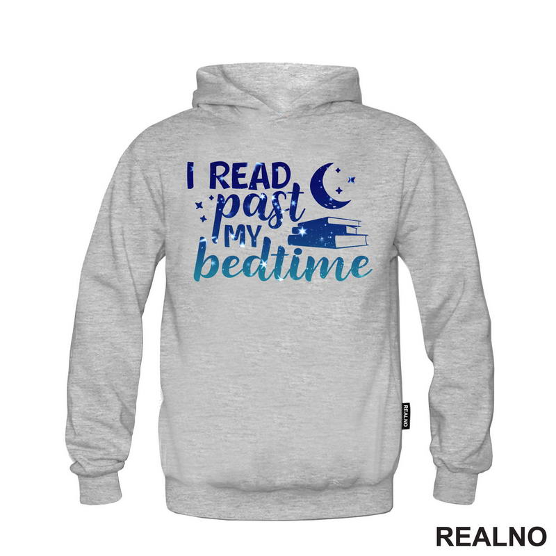 I Read Past My Beadtime - Night Blue - Colors - Books - Čitanje - Knjige - Majica