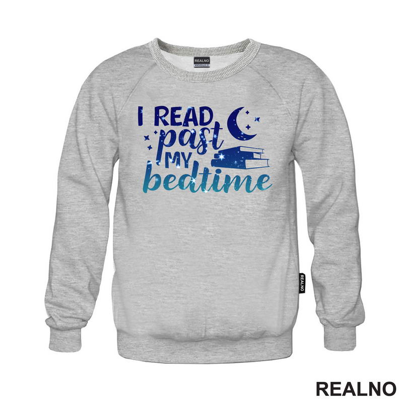 I Read Past My Beadtime - Night Blue - Colors - Books - Čitanje - Knjige - Majica