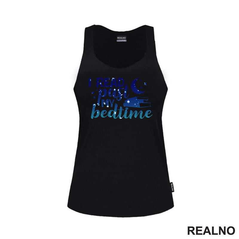 I Read Past My Beadtime - Night Blue - Colors - Books - Čitanje - Knjige - Majica