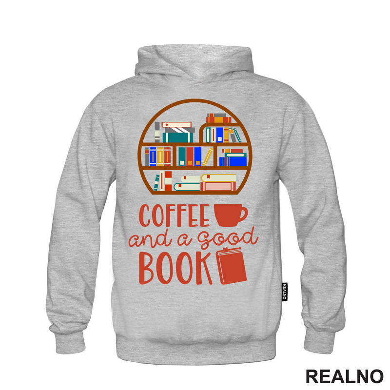 Coffee And A Good Book - Books - Čitanje - Knjige - Majica