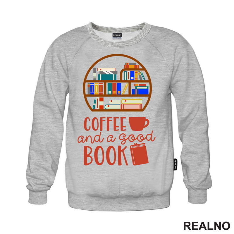 Coffee And A Good Book - Books - Čitanje - Knjige - Majica