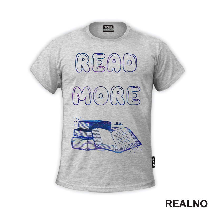 Read More - Colors - Books - Čitanje - Knjige - Majica
