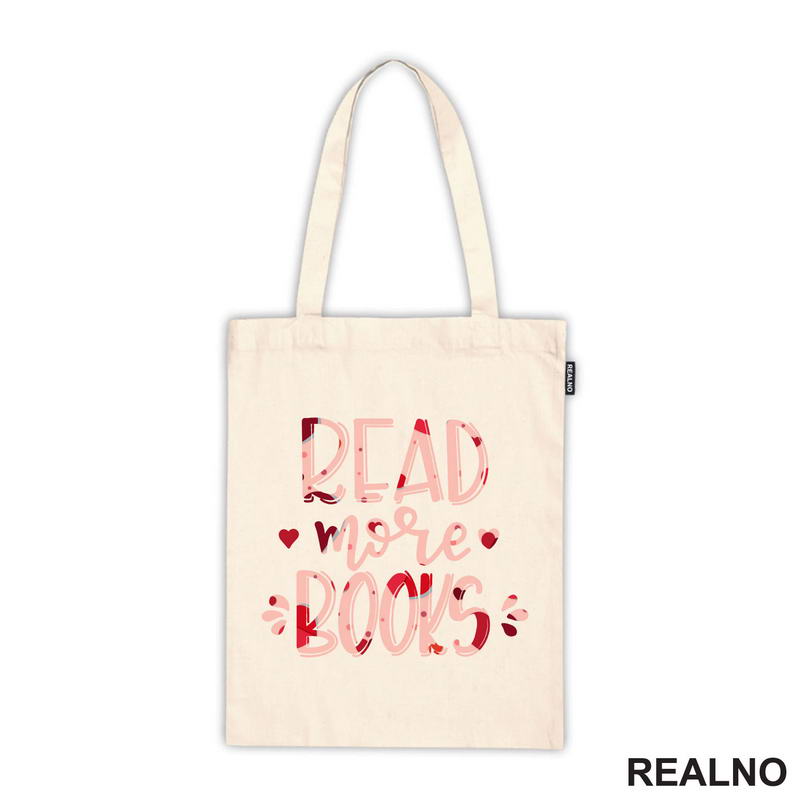 Read More Books - Hearts - Books - Čitanje - Knjige - Majica