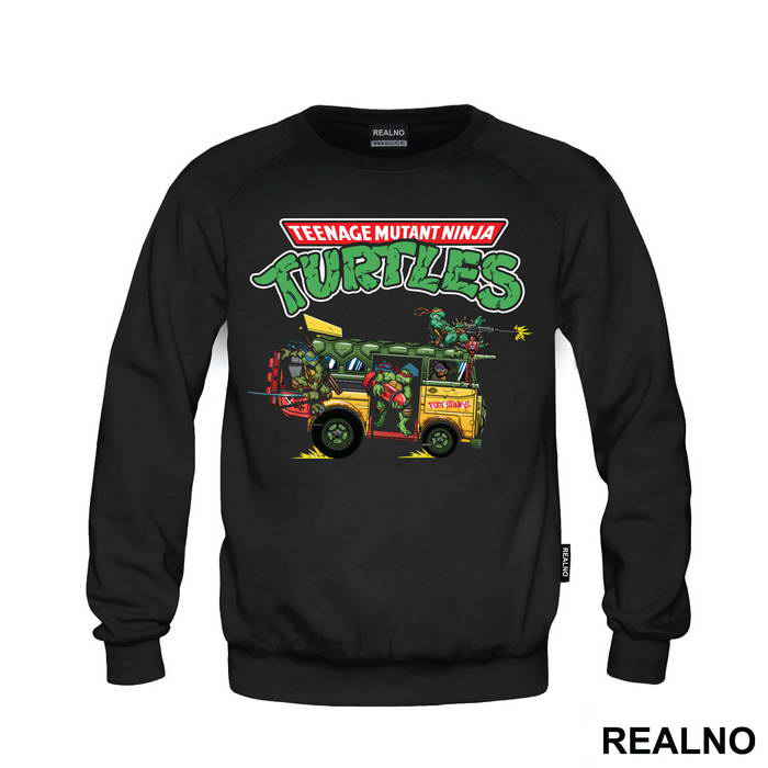 Turtle Van And Logo - Nindža Kornjače - Majica