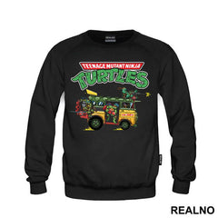 Turtle Van And Logo - Nindža Kornjače - Majica