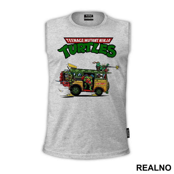 Turtle Van And Logo - Nindža Kornjače - Majica