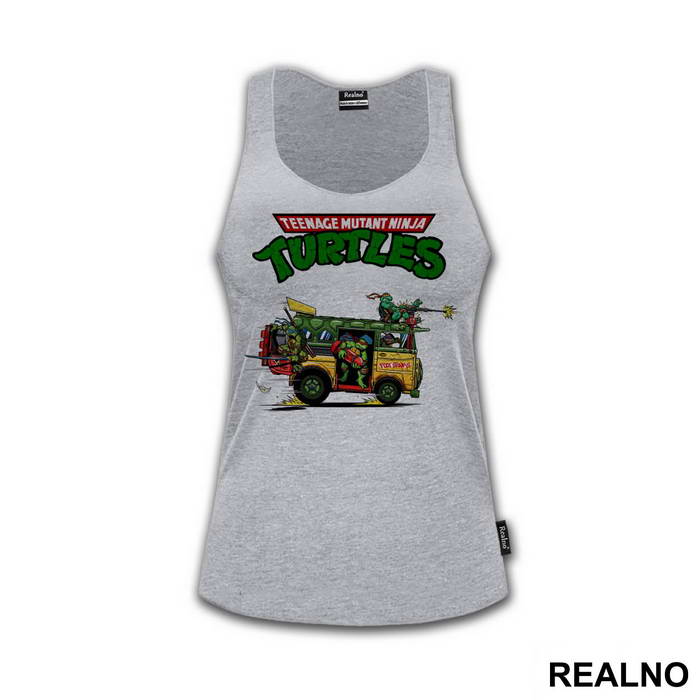 Turtle Van And Logo - Nindža Kornjače - Majica