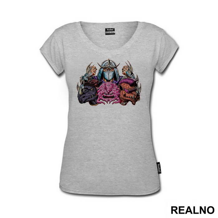 Shredder, Krang, Bibop i Rokstedi - Nindža Kornjače - Majica