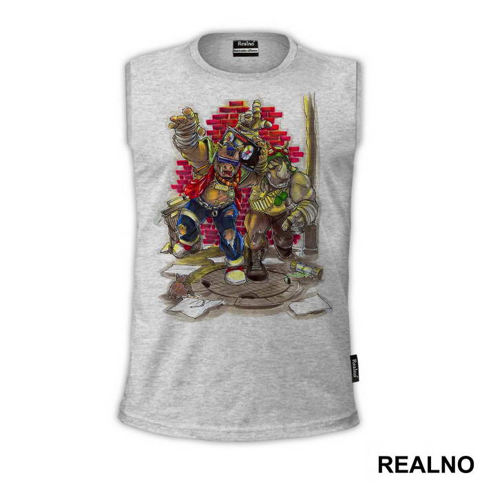 Bebop and Rocksteady - Drawing - Nindža Kornjače - Majica