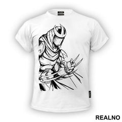 Shredder - Outline - Nindža Kornjače - Majica