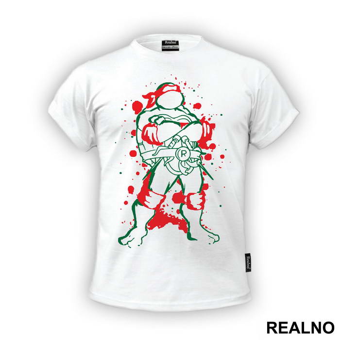Rafaelo - Outline - Nindža Kornjače - Majica