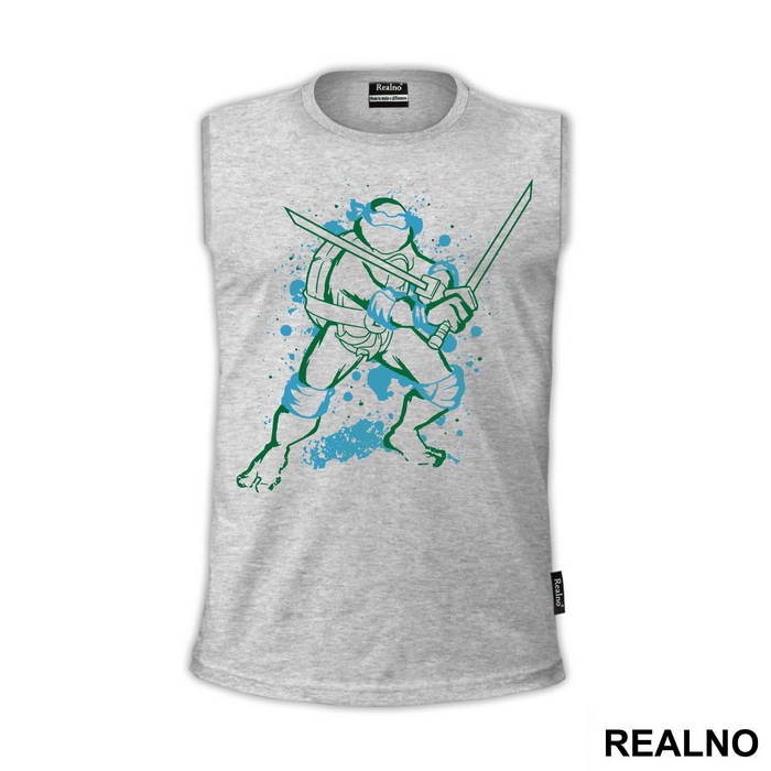 Leonardo - Outline - Nindža Kornjače - Majica