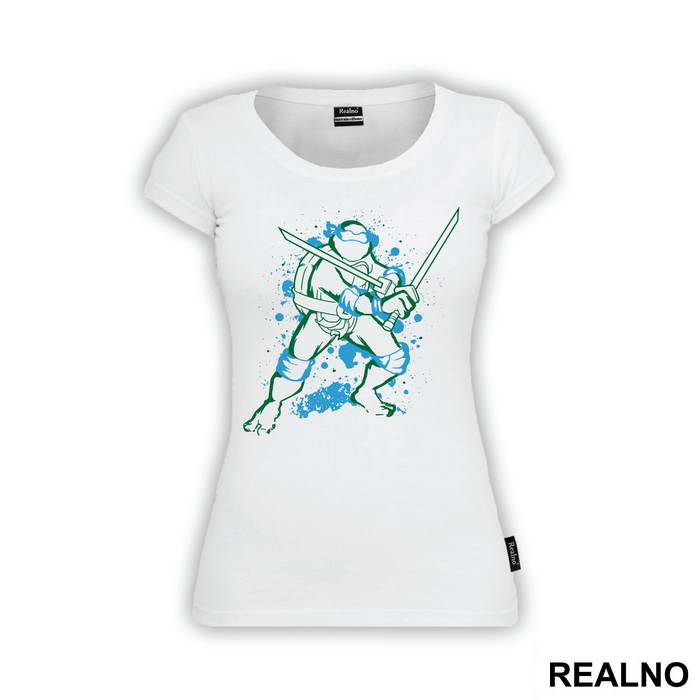 Leonardo - Outline - Nindža Kornjače - Majica