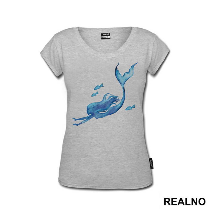 Swimming With Fishes - Sirene - Mermaid - Majica