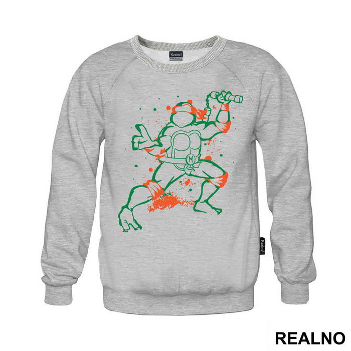 Mikelanđelo - Splatter - Nindža Kornjače - Majica