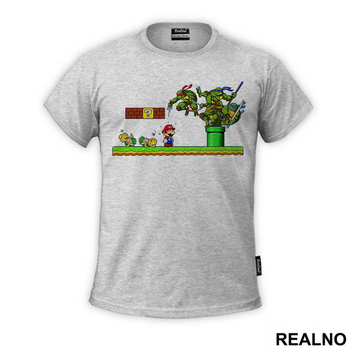 Super Mario - Nindža Kornjače - Majica