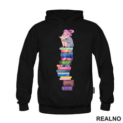 Girl Reading - Fun Girl - Colors  - Books - Čitanje - Knjige - Majica
