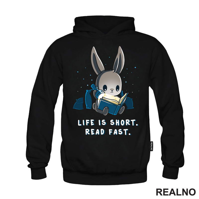 Life Is Short. Read Fast - Books - Čitanje - Knjige - Majica