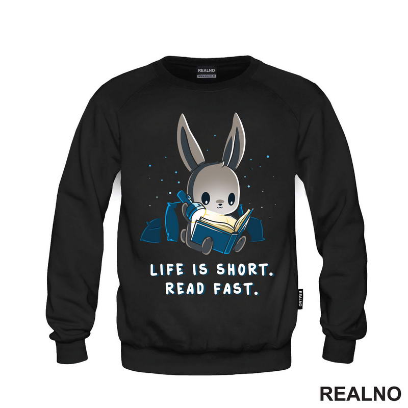 Life Is Short. Read Fast - Books - Čitanje - Knjige - Majica