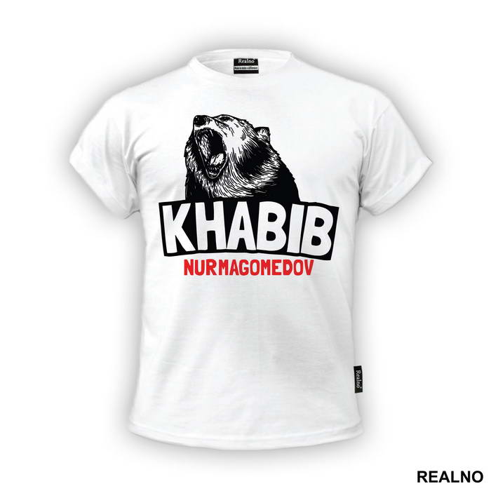 Bear - White - Khabib Nurmagomedov - MMA - Majica