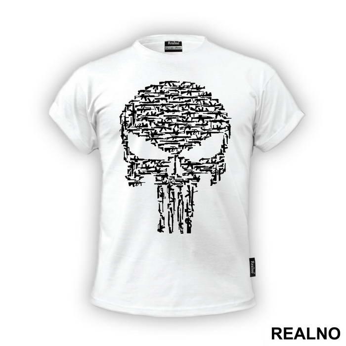 Guns - Skull - Punisher - Majica