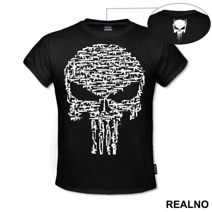 Guns - Skull - Punisher - Majica