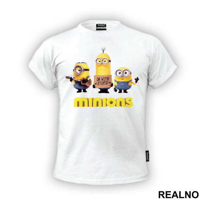 I'm With Stupid - Minions - Majica