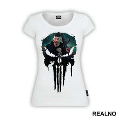 Frank Castle And Skull - Blue - Punisher - Majica