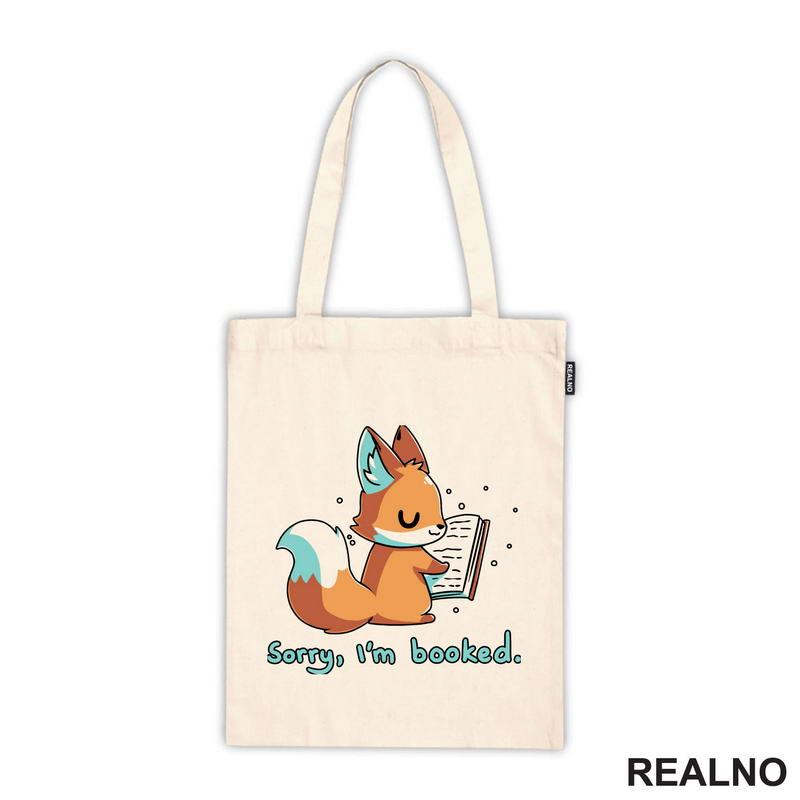 Sorry, I'm Booked - Cute Fox - Books - Čitanje - Knjige - Majica