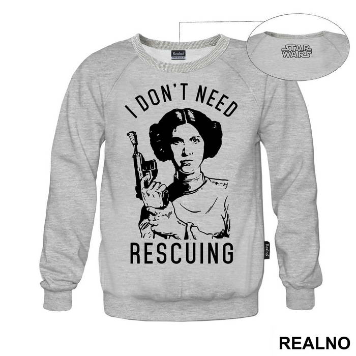 I Don't Need Rescuing - Princess Leia - Star Wars - Majica