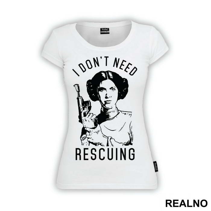 I Don't Need Rescuing - Princess Leia - Star Wars - Majica