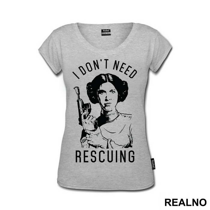 I Don't Need Rescuing - Princess Leia - Star Wars - Majica