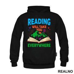 Reading Will Take You Everywhere - Books - Čitanje - Knjige - Majica