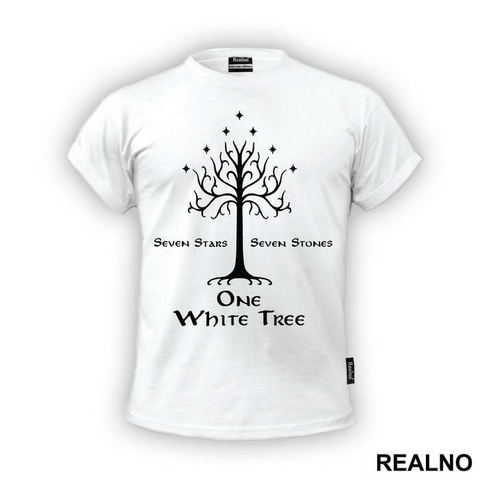Seven Stars, Seven Stones, One White Tree - Lord Of The Rings - LOTR - Majica