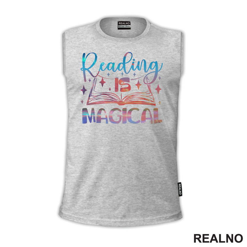 Reading Is Magical - Colors - Books - Čitanje - Knjige - Majica