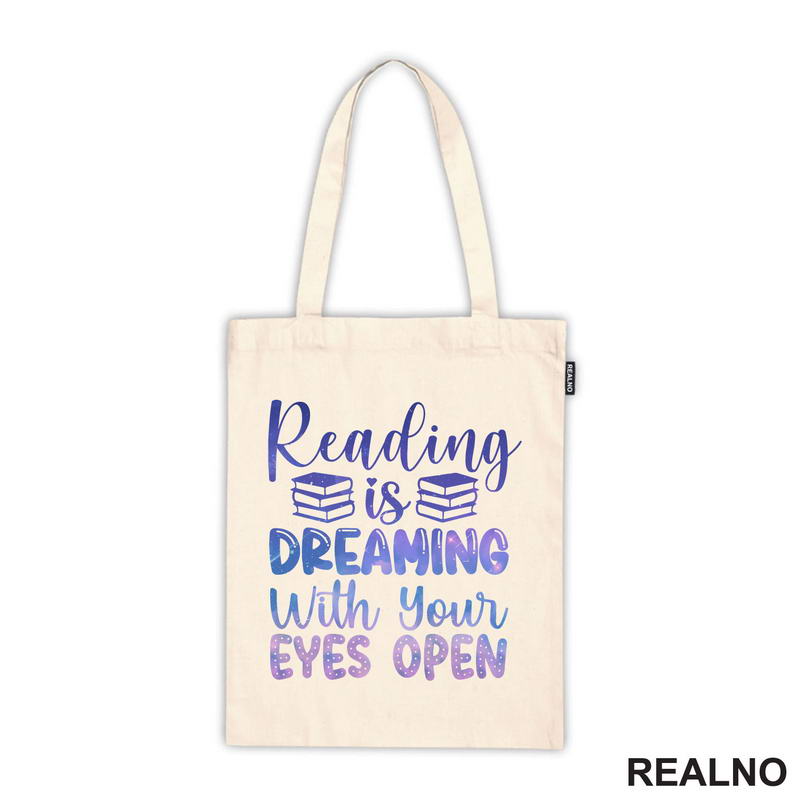Reading Is Dreaming With Your Eyes Open Purple - Books - Čitanje - Knjige - Majica