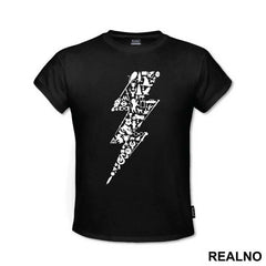 Symbols In The Shape Of A Lightning - Harry Potter - Majica