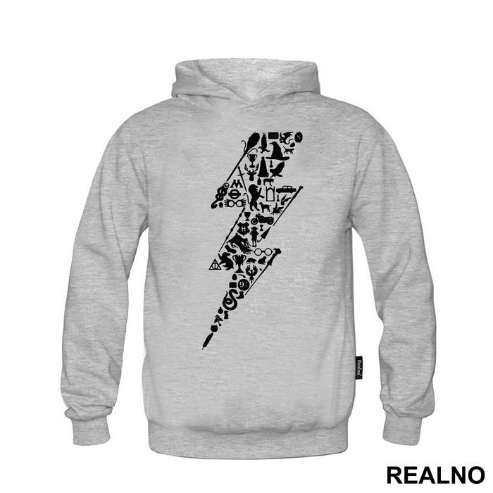 Symbols In The Shape Of A Lightning - Harry Potter - Majica