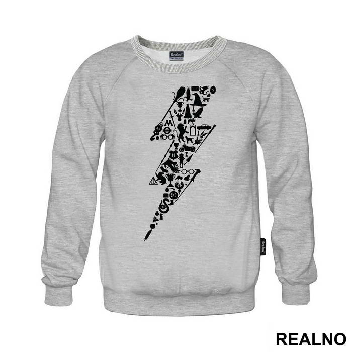 Symbols In The Shape Of A Lightning - Harry Potter - Majica