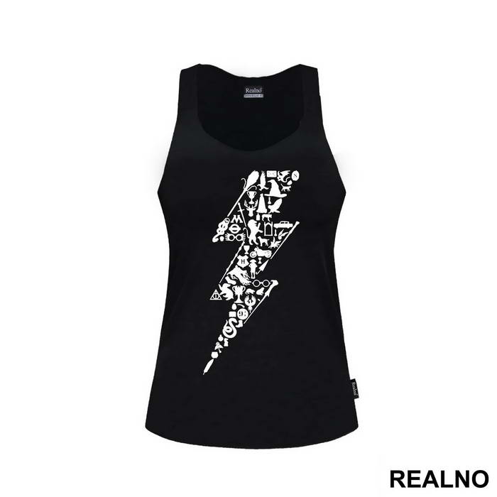 Symbols In The Shape Of A Lightning - Harry Potter - Majica