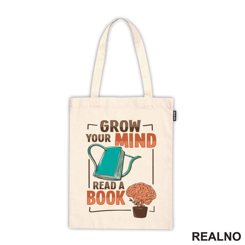 Grow Your Mind, Read A Book - Books - Čitanje - Knjige - Majica