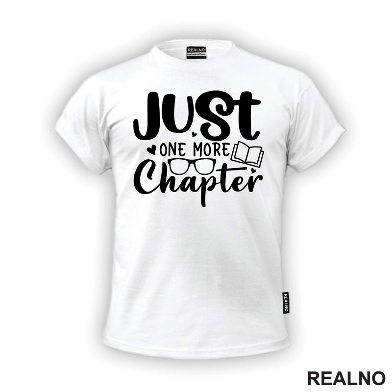 Just One More Chapter - Hearts And Glasses - Books - Čitanje - Knjige - Majica