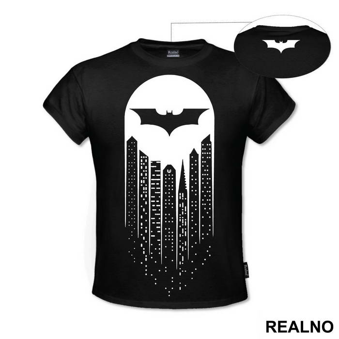 City And Logo - Batman - Majica
