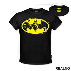 Yellow Bust Up Logo - Batman - Majica